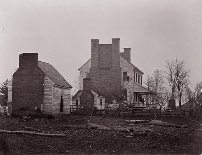 Maison Lewis. Champ de bataille de Bull Run, 1861-62 - George N. Barnard