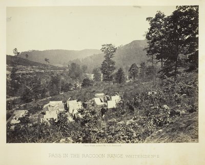 Col dans la chaîne Raccoon, Whiteside No. 2 - George N. Barnard