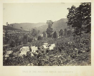 Passage dans la chaîne de Raccoon, Whiteside No. 2, 1864 - George N. Barnard
