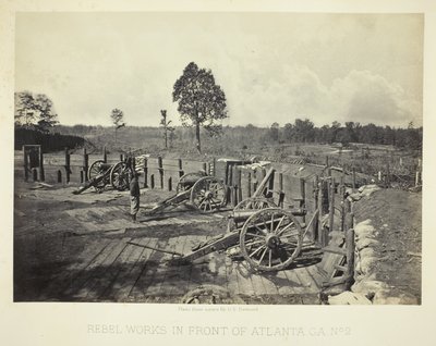 Travaux des rebelles devant Atlanta, GA, n° 2 - George N. Barnard