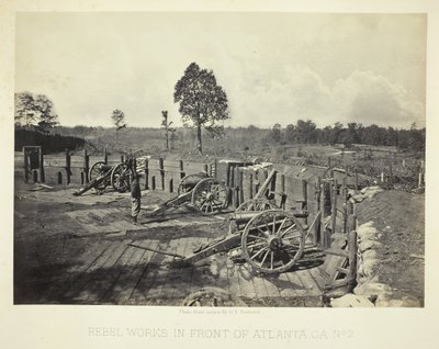 Travaux Rebelles devant Atlanta, GA, No. 2, 1864 - George N. Barnard