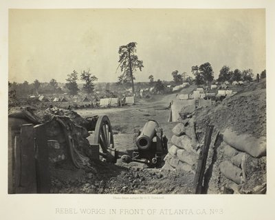 Travaux des rebelles devant Atlanta, GA, n° 3 - George N. Barnard