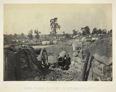 Travaux rebelles devant Atlanta, GA, No. 3 - George N. Barnard