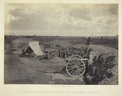 Travaux des rebelles devant Atlanta, GA, n° 4 - George N. Barnard