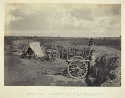 Travaux rebelles devant Atlanta, GA, No. 4, 1864 - George N. Barnard