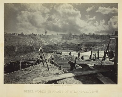 Travaux des rebelles devant Atlanta, GA, n° 5 - George N. Barnard