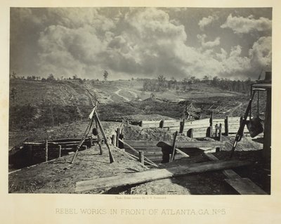 Travaux rebelles devant Atlanta, GA, No. 5 - George N. Barnard