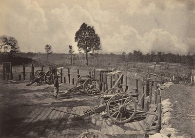 Travaux Rebelles devant Atlanta, Géorgie No. 2, 1860s - George N. Barnard
