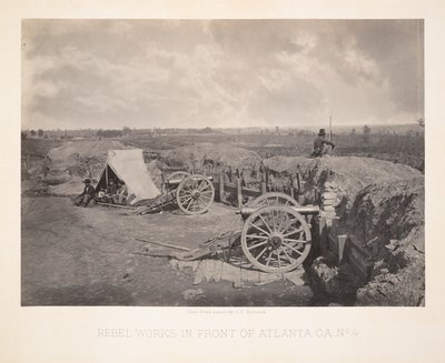 Travaux rebelles devant Atlanta, GA - George N. Barnard