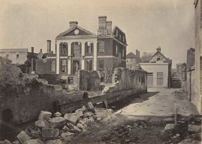 Ruines du manoir Pinckney, Charleston, Caroline du Sud, années 1860 - George N. Barnard