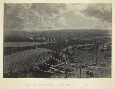 Rive sud de la rivière Chattahoochie, Ga. - George N. Barnard