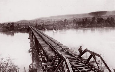 Rivière Tennessee à Bridgeport, vers 1864 - George N. Barnard