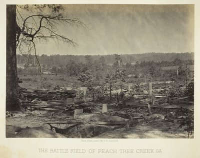 Le champ de bataille de Peach Tree Creek, Ga. - George N. Barnard