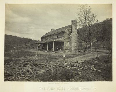 Maison de John Ross, Ringold, GA - George N. Barnard