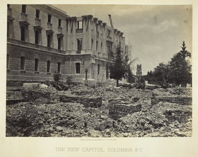 Le nouveau Capitole, Columbia, SC, 1865 - George N. Barnard