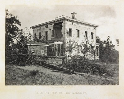 La maison Potter, Atlanta - George N. Barnard