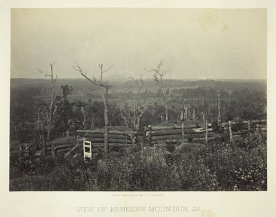 Vue de la montagne Kenesaw, Ga. - George N. Barnard