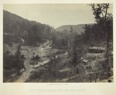 Vallée de Whiteside sous le pont - George N. Barnard