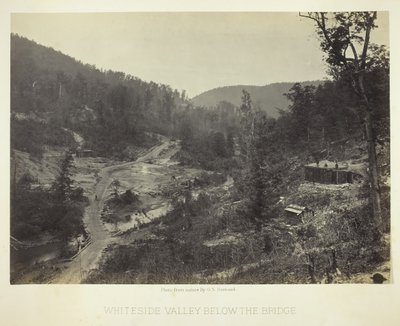 Vallée de Whiteside sous le pont, 1864 - George N. Barnard