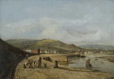 Swansea depuis le West Pier - George Orleans Delamotte