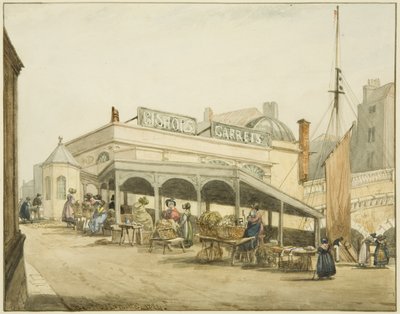 Le cabanon des femmes aux huîtres au pont de Bristol - George Orleans Delamotte