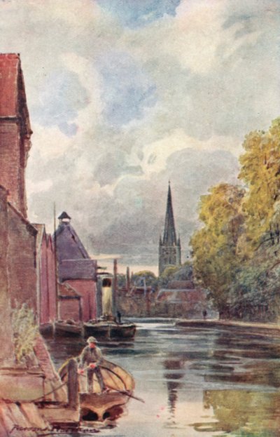 La cathédrale depuis le ferry de King Street - George Parsons Norman