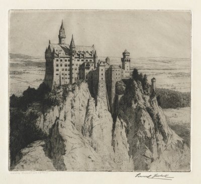 Château de Neuschwanstein, fin des années 1800-début des années 1900 - George Percival Gaskell