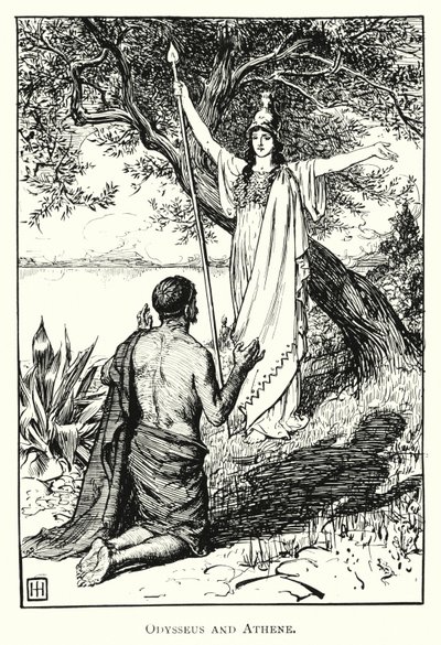 Odyssée : Ulysse et Athéna - George Percy Jacomb Hood