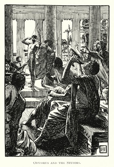 Odyssée : Ulysse et les prétendants - George Percy Jacomb Hood