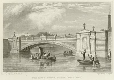 Le pont du roi à Dublin - George Petrie