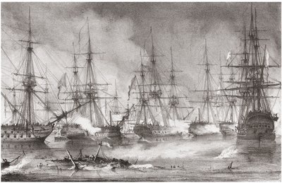 La bataille navale de Navarin le 20 octobre 1827, 1828 - George Philip Reinagle