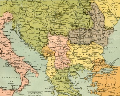 Carte pour illustrer les fronts de bataille de l