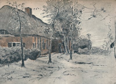Une ferme hollandaise, vers 1900 - George Poggenbeek