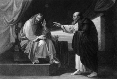 Et Nathan dit à David, Tu es cet homme, vers 1840 - George Presbury