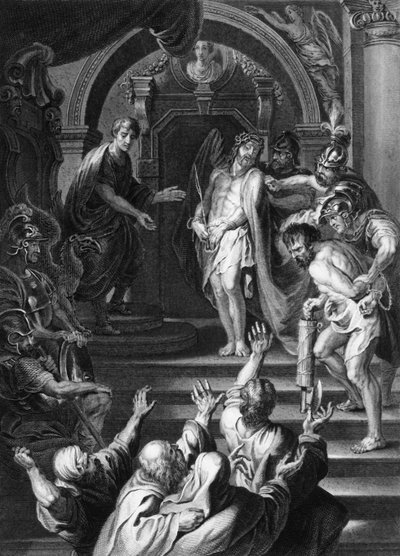 Ils crièrent, disant, Crucifiez-le, crucifiez-le, vers 1840 - George Presbury