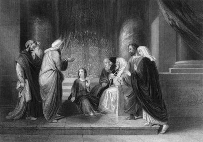 Ils le trouvèrent dans le temple, assis au milieu des docteurs, vers 1840 - George Presbury