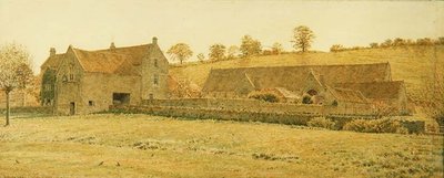 La vieille grange dîmière et la ferme près de Bradford-on-Avon - George Price Boyce