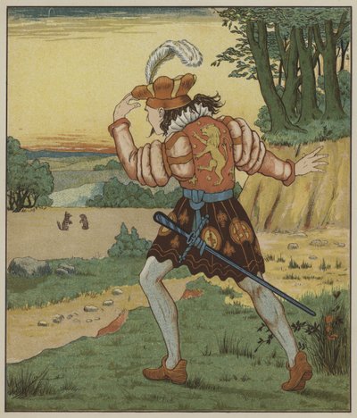 Illustration de Rumpelstiltskin par les frères Grimm - George R. Halkett