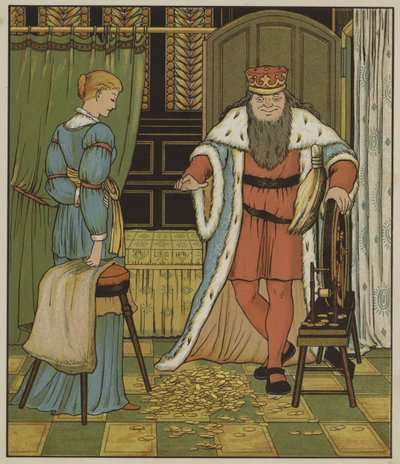 Illustration de Rumpelstiltskin par les frères Grimm - George R. Halkett