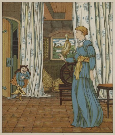 Illustration de Rumpelstiltskin par les frères Grimm - George R. Halkett