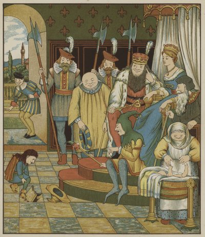 Illustration de Rumpelstiltskin par les frères Grimm - George R. Halkett
