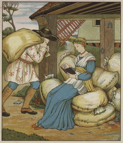 Illustration de Rumpelstiltskin par les frères Grimm - George R. Halkett