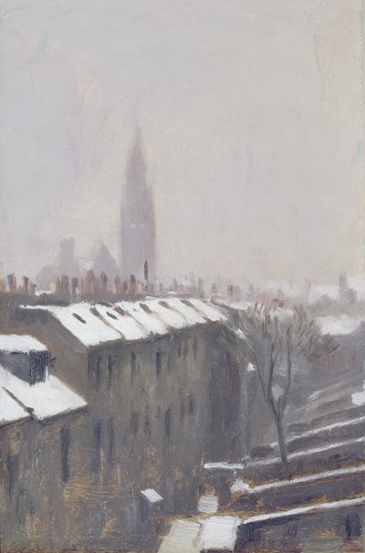 Duke Street sous la neige, Édimbourg, 1870 - George Reid