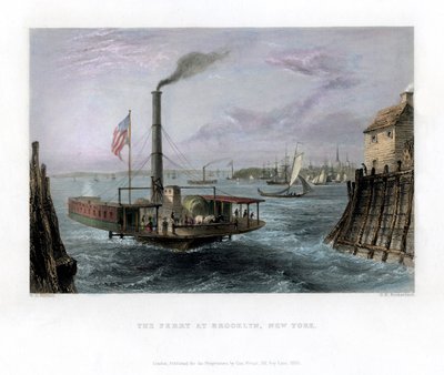 Le ferry à Brooklyn, New York, USA - George Richardson