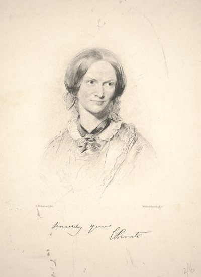 Charlotte Brontë, gravée par Walker & Boutall - George Richmond