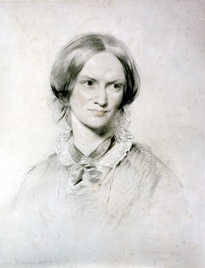 Charlotte Brontë, romancière anglaise, 1850 - George Richmond
