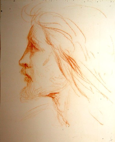 Étude de portrait de Samuel Palmer, c.1828-29 - George Richmond