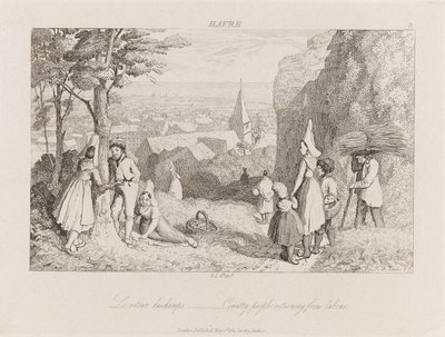Retour du travail, Havre, vers 1821 - George Robert Lewis