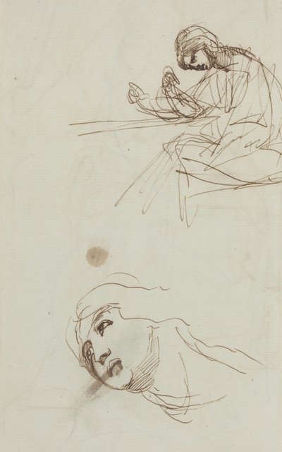 Études de figures [verso] - George Romney
