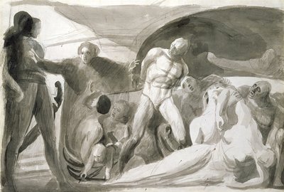 Howard visitant un lazaret - George Romney